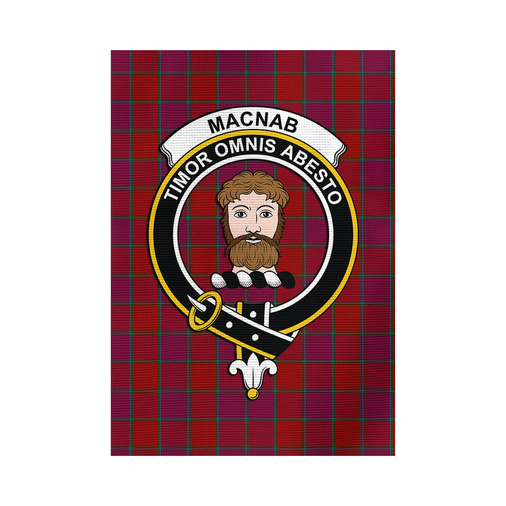 MacNab Old Tartan Flag with Family Crest - Tartan Vibes Clothing