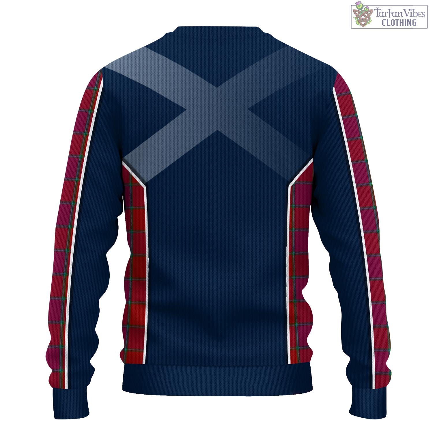 Tartan Vibes Clothing MacNab Old Tartan Knitted Sweatshirt with Family Crest and Scottish Thistle Vibes Sport Style