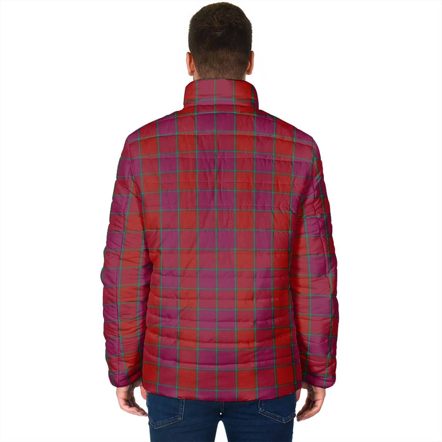 MacNab Old Tartan Padded Jacket with Family Crest - Tartan Vibes Clothing