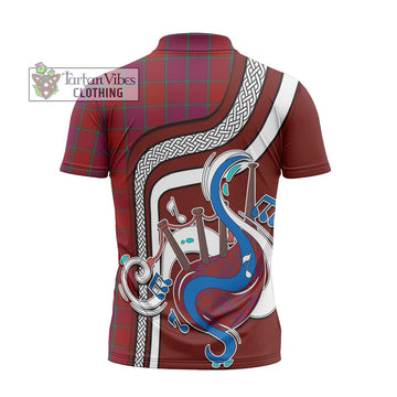 MacNab Old Tartan Zipper Polo Shirt with Epic Bagpipe Style