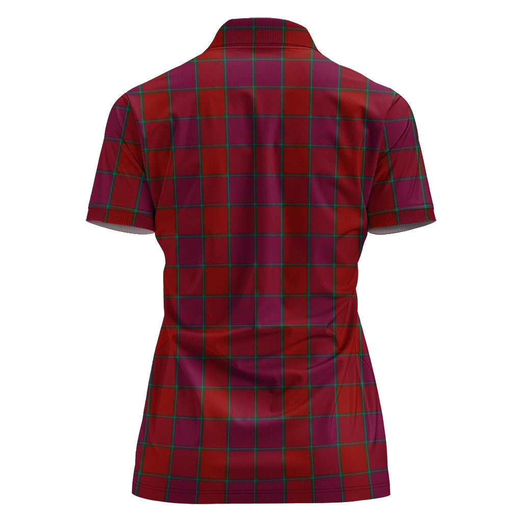 MacNab Old Tartan Polo Shirt with Family Crest For Women - Tartan Vibes Clothing