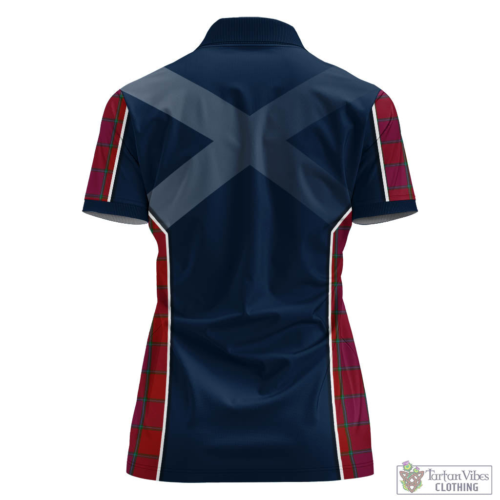 Tartan Vibes Clothing MacNab Old Tartan Women's Polo Shirt with Family Crest and Scottish Thistle Vibes Sport Style