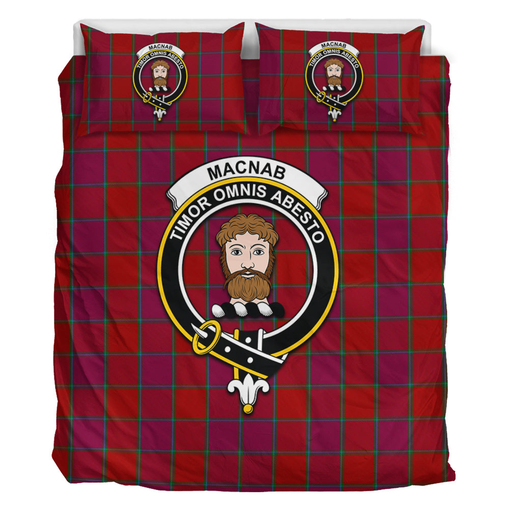 MacNab Old Tartan Bedding Set with Family Crest - Tartan Vibes Clothing