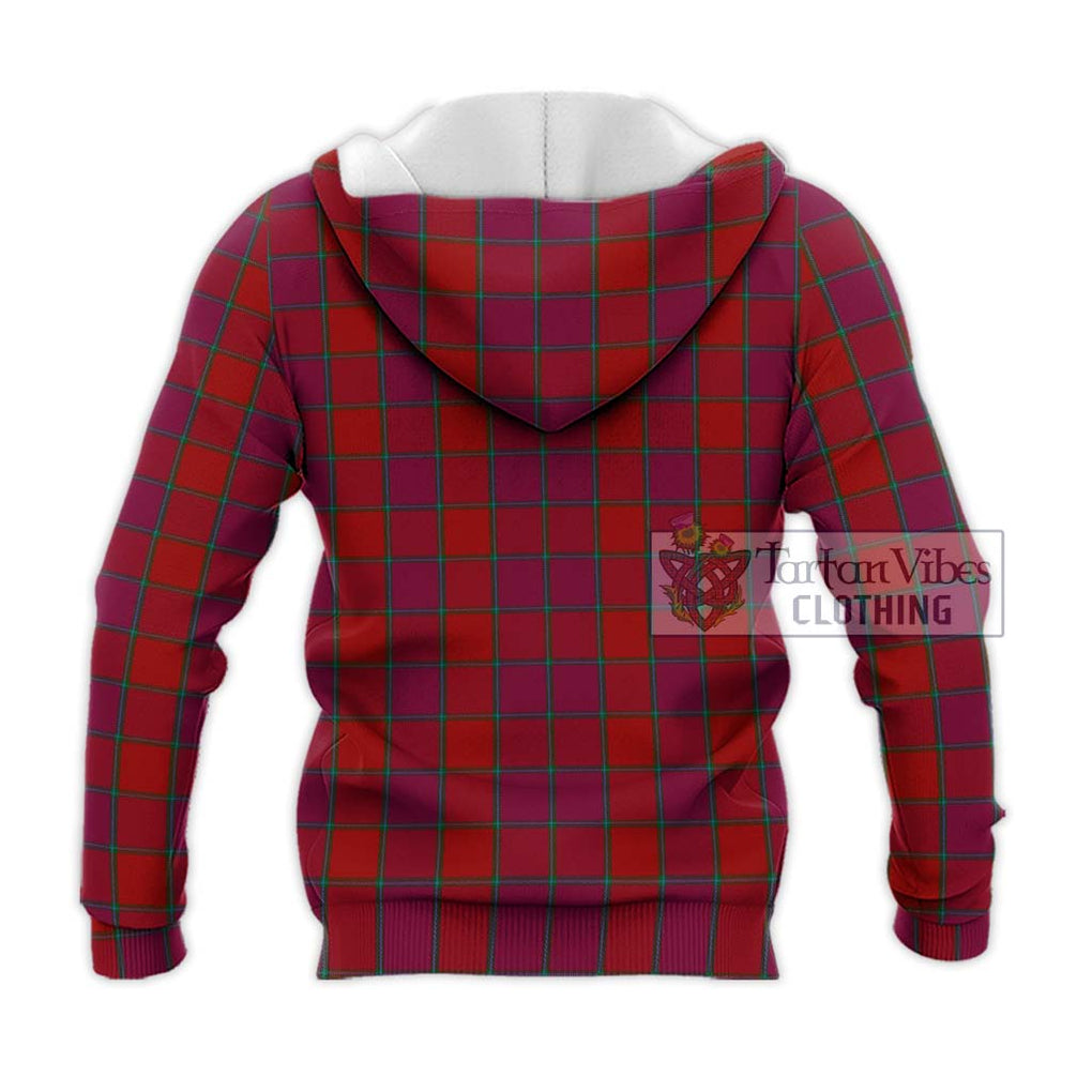 MacNab Old Tartan Knitted Hoodie with Family Crest DNA In Me Style - Tartanvibesclothing Shop