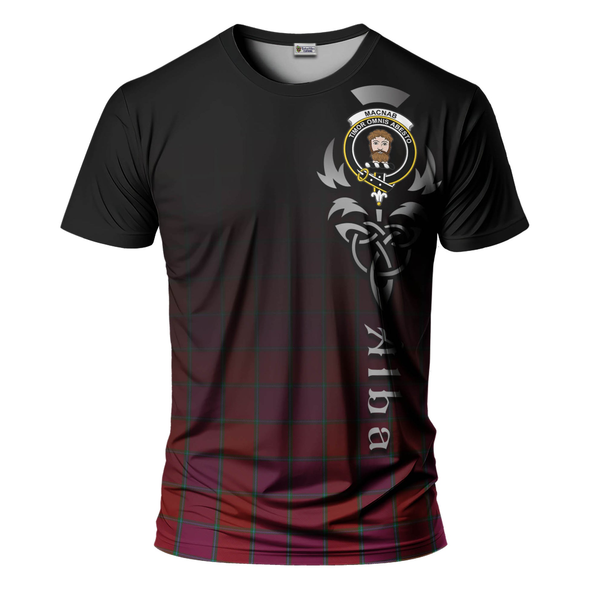 Tartan Vibes Clothing MacNab Old Tartan T-Shirt Featuring Alba Gu Brath Family Crest Celtic Inspired