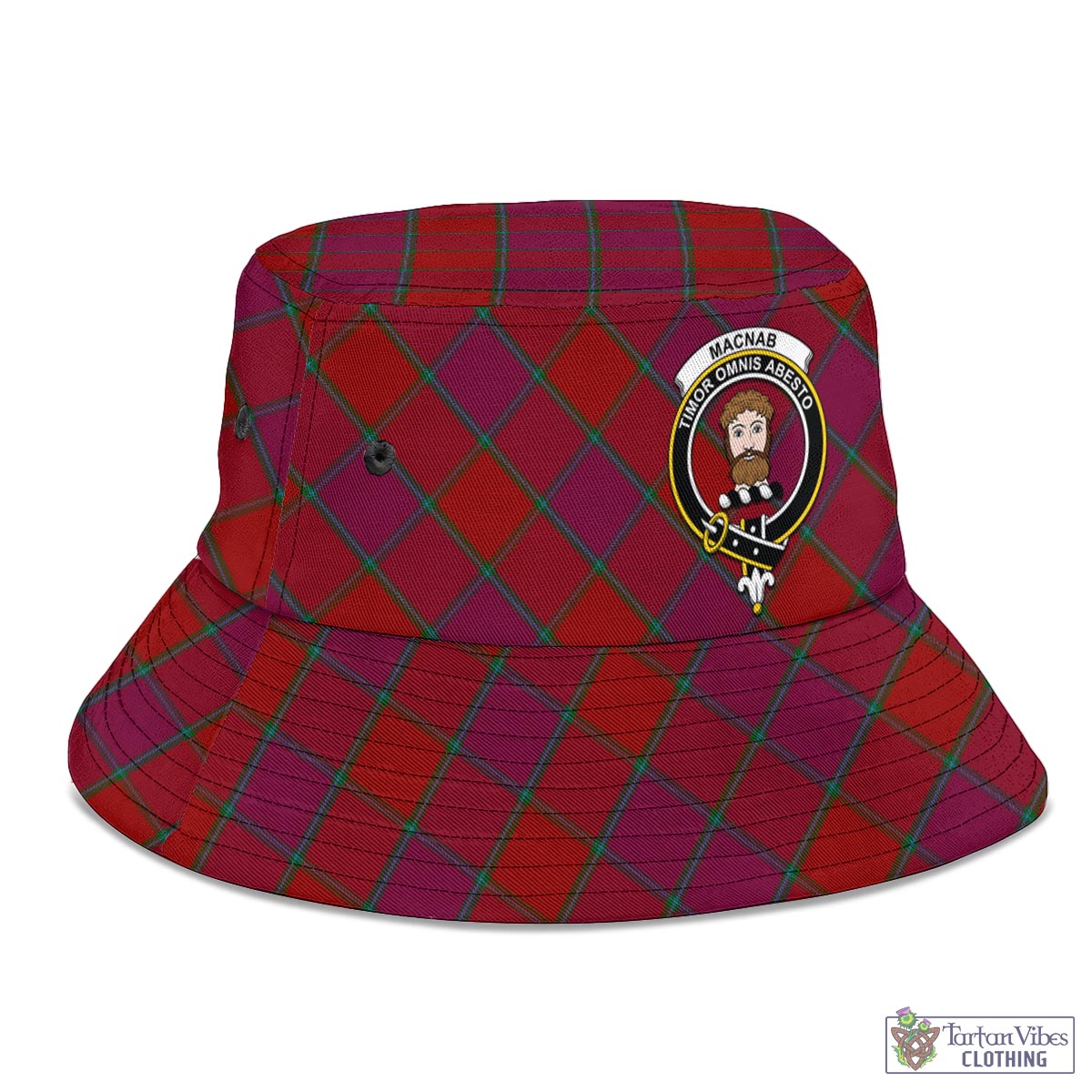 Tartan Vibes Clothing MacNab Old Tartan Bucket Hat with Family Crest