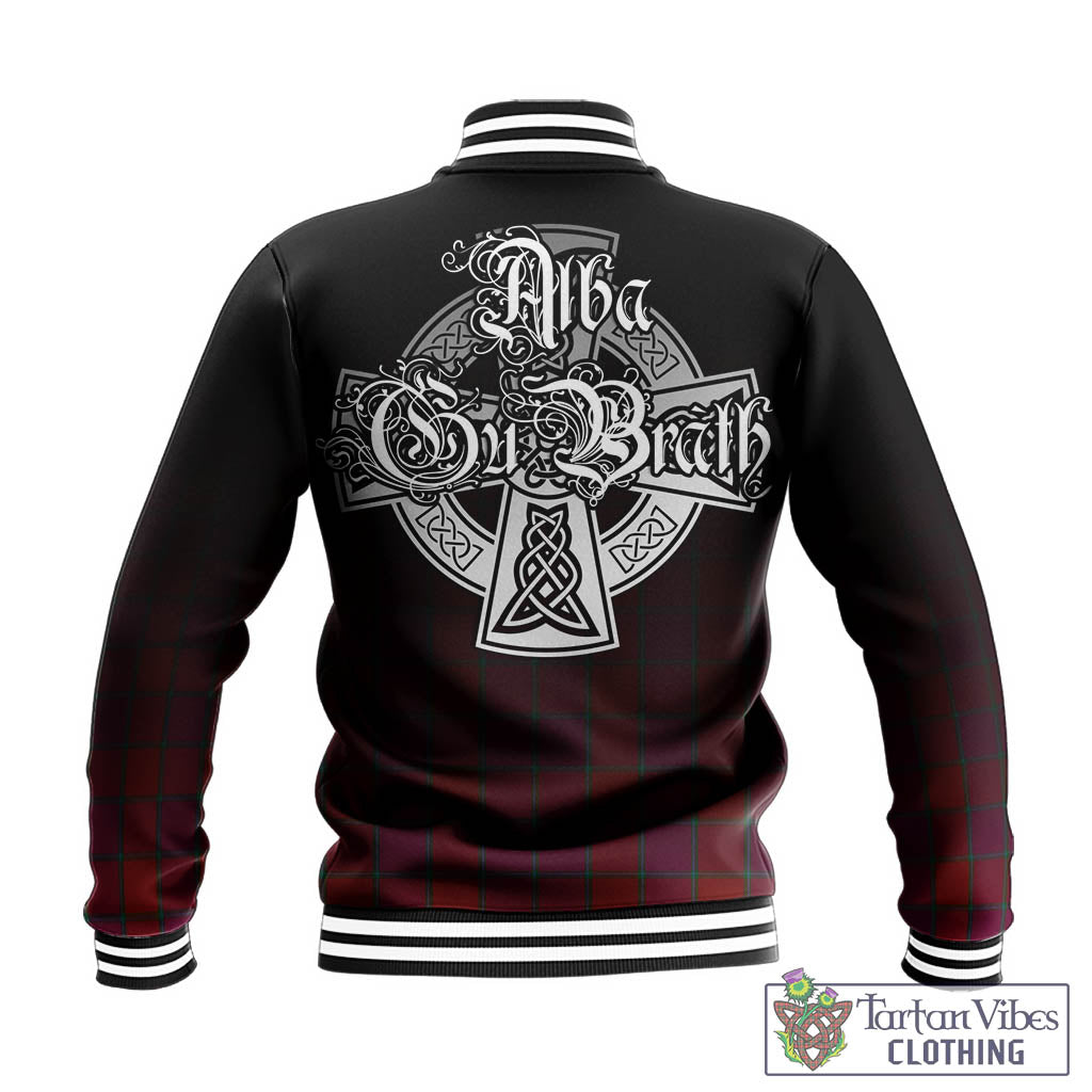 Tartan Vibes Clothing MacNab Old Tartan Baseball Jacket Featuring Alba Gu Brath Family Crest Celtic Inspired