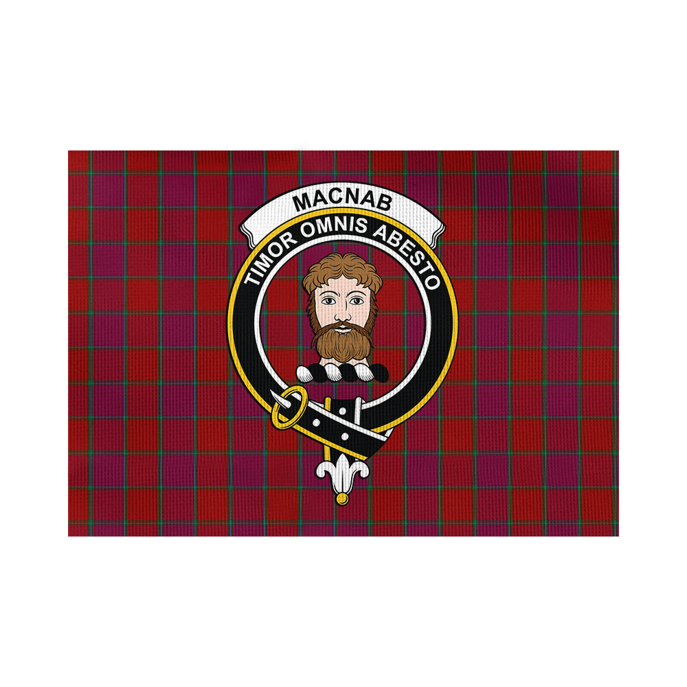 MacNab Old Tartan Flag with Family Crest - Tartan Vibes Clothing