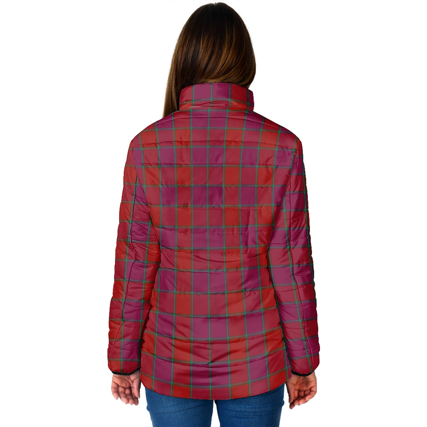 MacNab Old Tartan Padded Jacket with Family Crest - Tartan Vibes Clothing