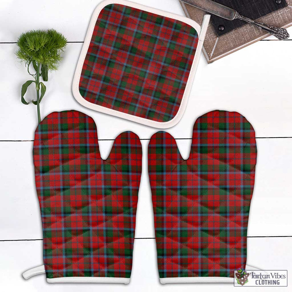 MacNaughton (McNaughton) Tartan Combo Oven Mitt & Pot-Holder White - Tartan Vibes Clothing