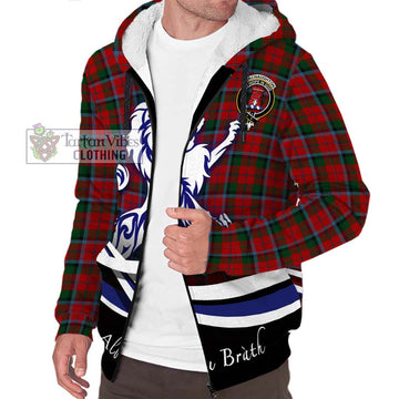 MacNaughton (McNaughton) Tartan Sherpa Hoodie with Alba Gu Brath Regal Lion Emblem