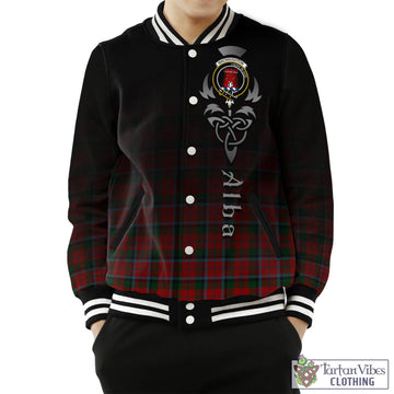 MacNaughton (McNaughton) Tartan Baseball Jacket Featuring Alba Gu Brath Family Crest Celtic Inspired