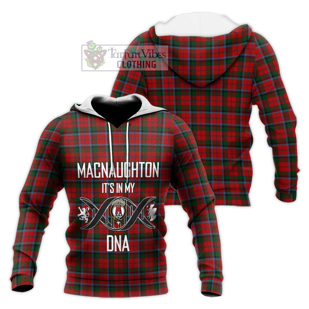 MacNaughton (McNaughton) Tartan Knitted Hoodie with Family Crest DNA In Me Style Unisex Knitted Pullover Hoodie - Tartanvibesclothing Shop