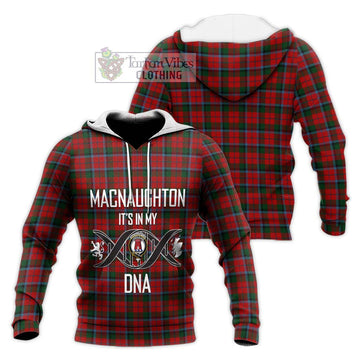 MacNaughton (McNaughton) Tartan Knitted Hoodie with Family Crest DNA In Me Style