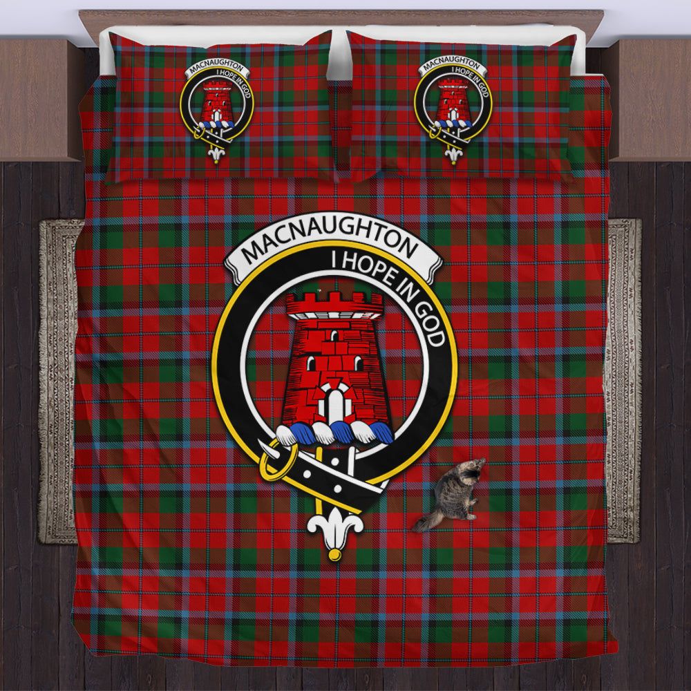 MacNaughton (McNaughton) Tartan Bedding Set with Family Crest US Bedding Set - Tartan Vibes Clothing