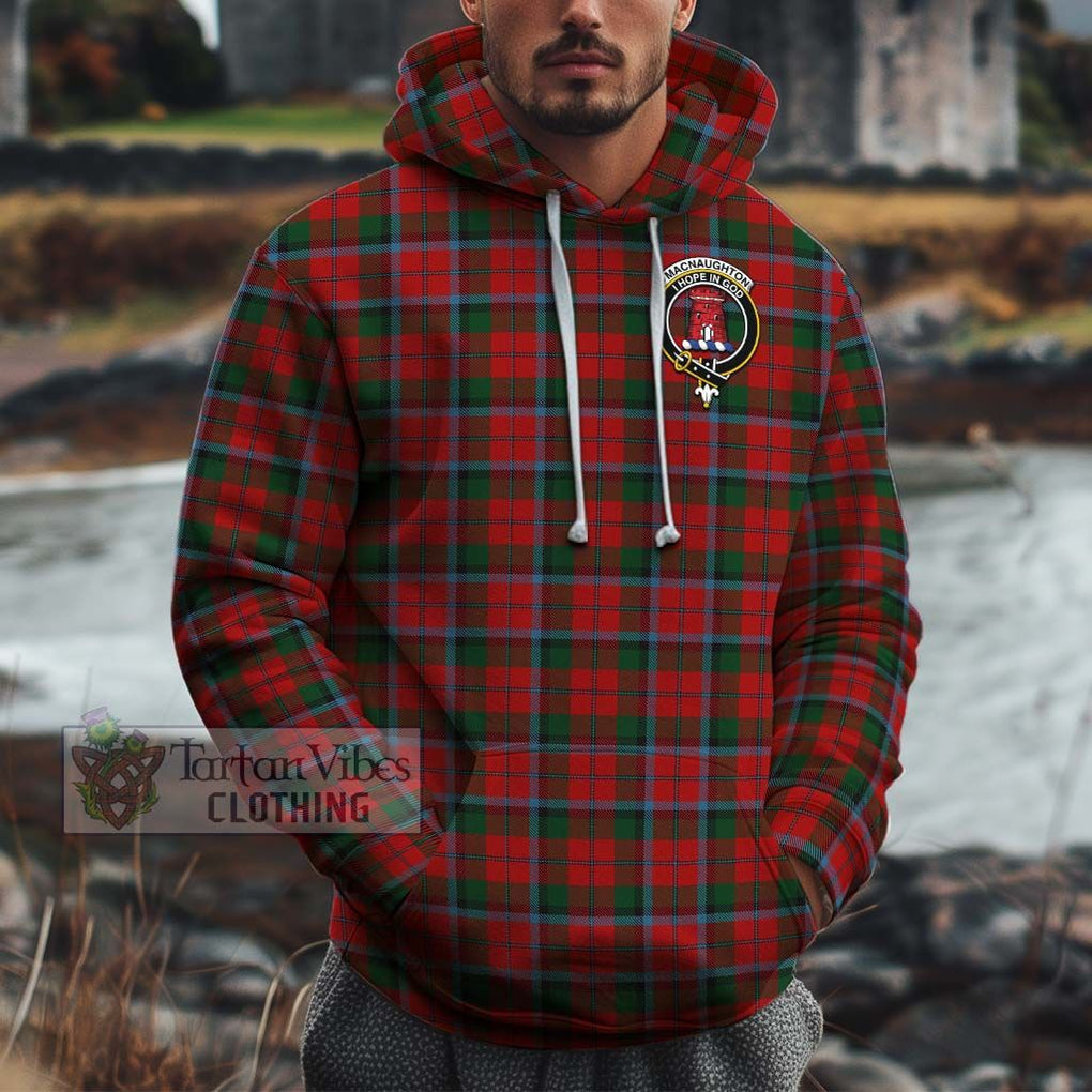 MacNaughton (McNaughton) Tartan Cotton Hoodie with Family Crest Pullover Hoodie XS - Tartan Vibes Clothing