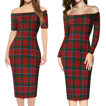 MacNaughton (McNaughton) Tartan Off Shoulder Lady Dress