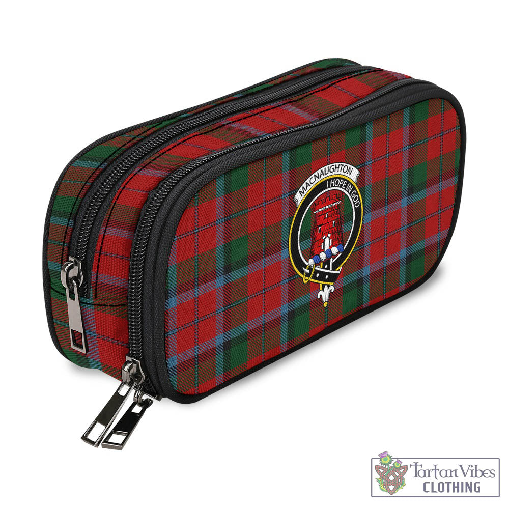 Tartan Vibes Clothing MacNaughton Tartan Pen and Pencil Case with Family Crest