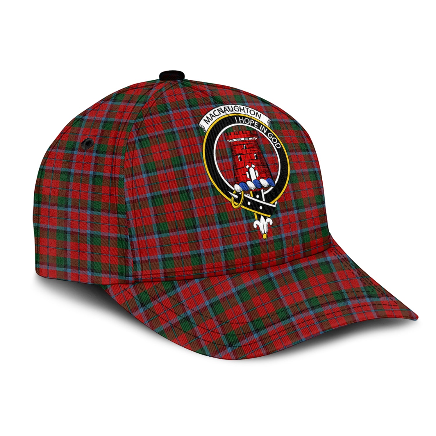 MacNaughton (McNaughton) Tartan Classic Cap with Family Crest - Tartan Vibes Clothing