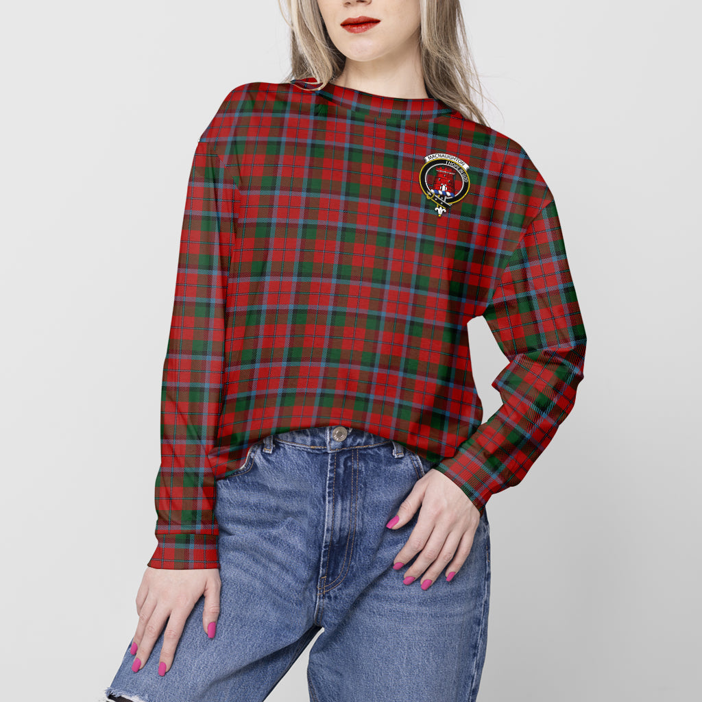 MacNaughton (McNaughton) Tartan Sweatshirt with Family Crest - Tartan Vibes Clothing