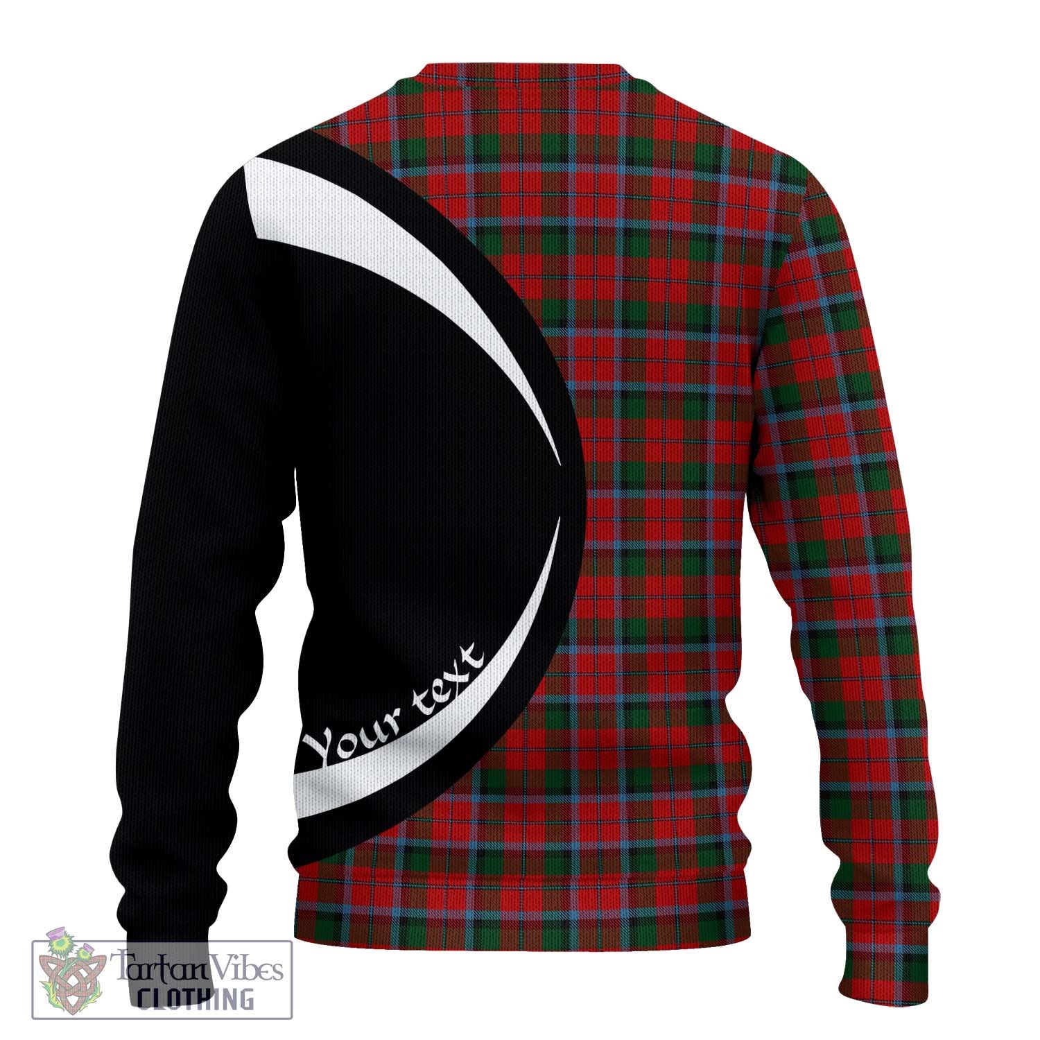 MacNaughton (McNaughton) Tartan Knitted Sweater with Family Crest Circle Style - Tartan Vibes Clothing