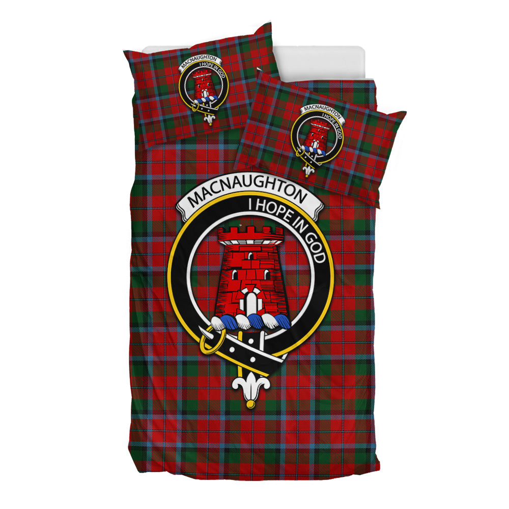 MacNaughton (McNaughton) Tartan Bedding Set with Family Crest - Tartan Vibes Clothing