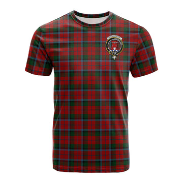 MacNaughton (McNaughton) Tartan T-Shirt with Family Crest