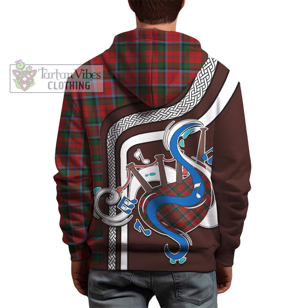 MacNaughton (McNaughton) Tartan Hoodie with Epic Bagpipe Style - Tartanvibesclothing Shop