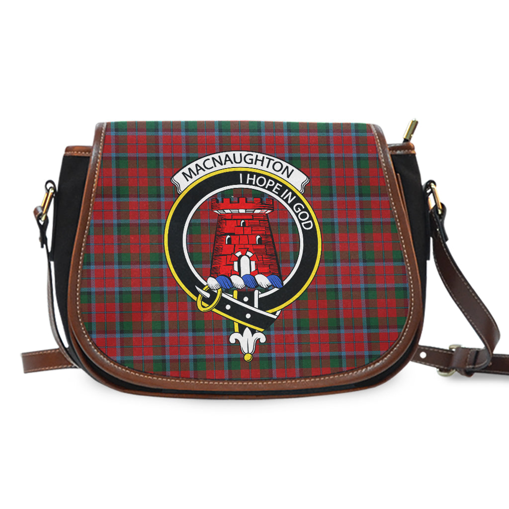 MacNaughton (McNaughton) Tartan Saddle Bag with Family Crest - Tartan Vibes Clothing