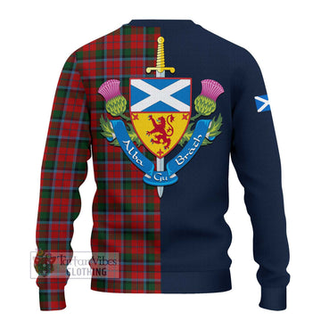 MacNaughton (McNaughton) Tartan Ugly Sweater with Scottish Lion Royal Arm Half Style