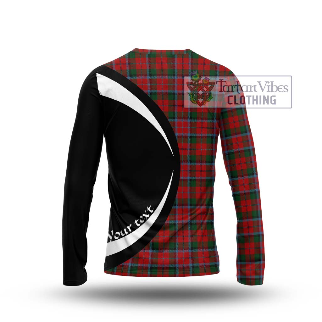 MacNaughton (McNaughton) Tartan Long Sleeve T-Shirt with Family Crest Circle Style - Tartan Vibes Clothing