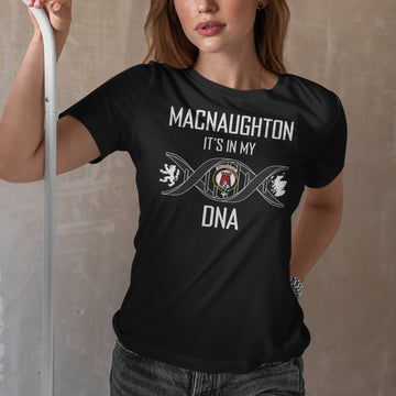 MacNaughton (McNaughton) Family Crest DNA In Me Womens Cotton T Shirt