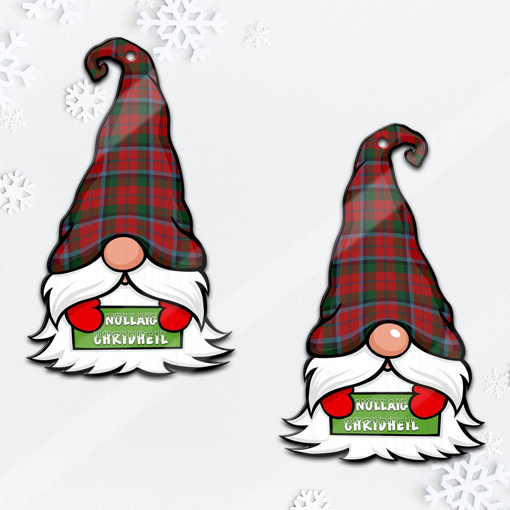 MacNaughton (McNaughton) Gnome Christmas Ornament with His Tartan Christmas Hat - Tartan Vibes Clothing