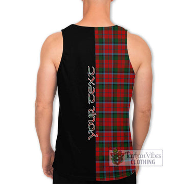 MacNaughton Tartan Men's Tank Top with Family Crest and Half Of Me Style