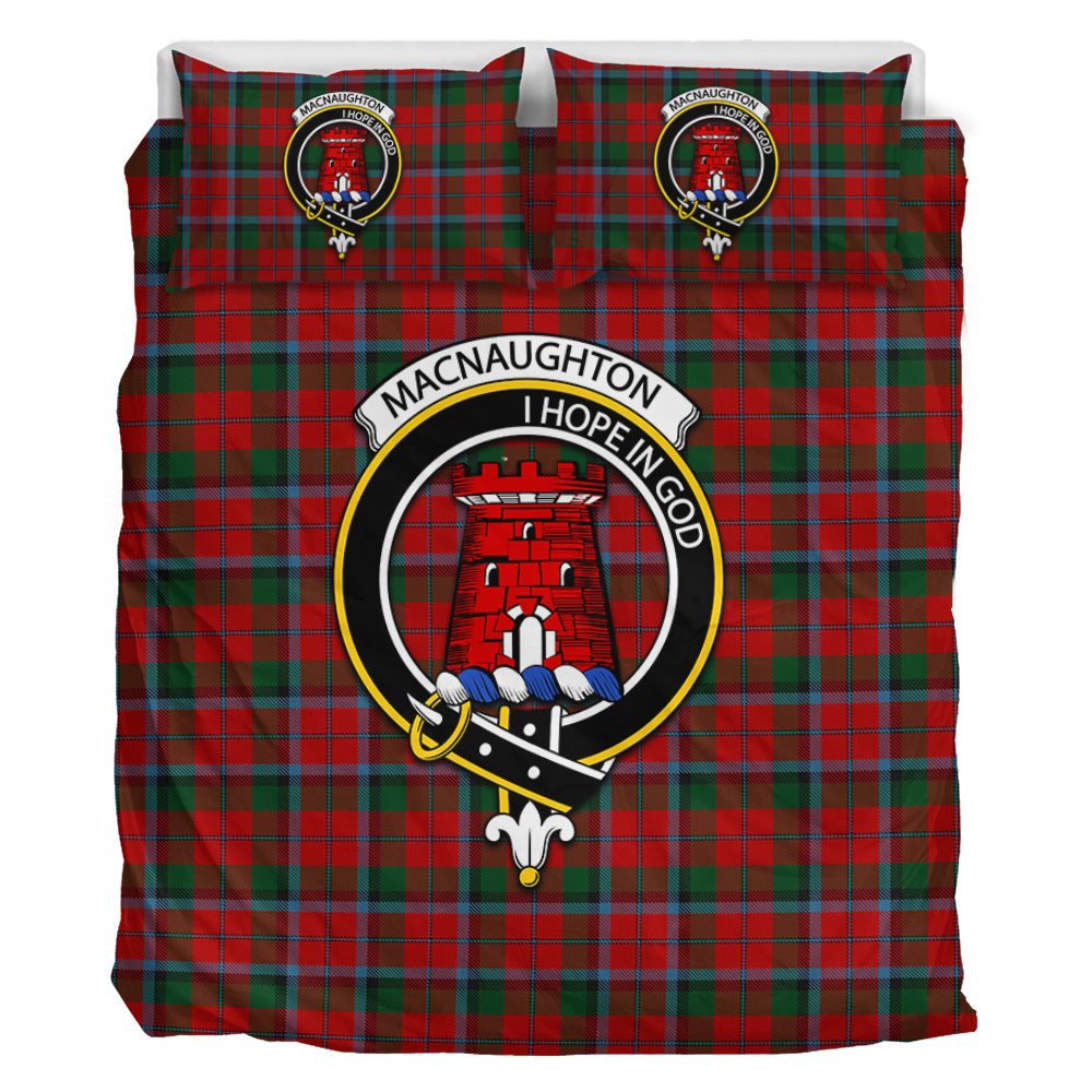 MacNaughton (McNaughton) Tartan Bedding Set with Family Crest - Tartan Vibes Clothing