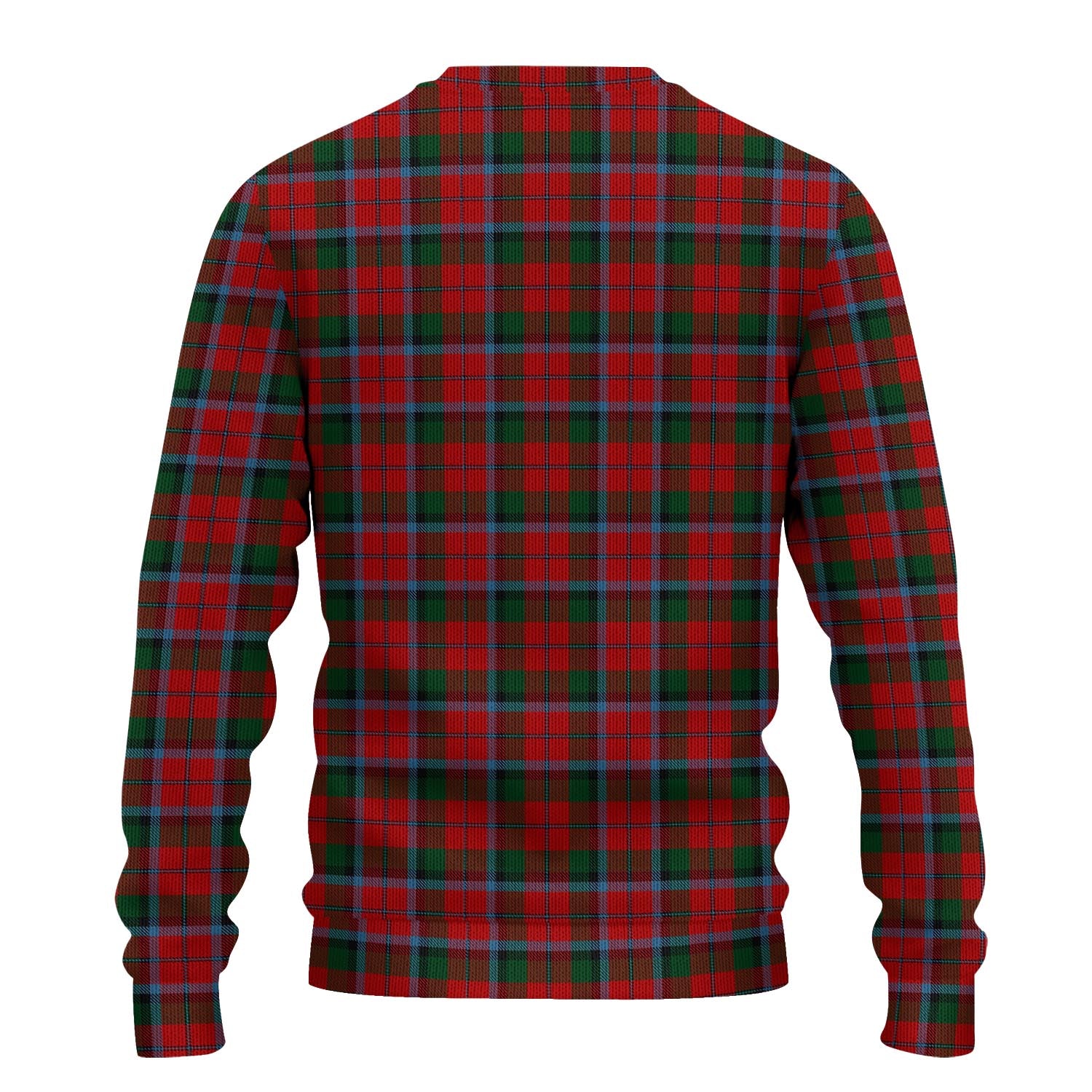 MacNaughton Tartan Knitted Sweater with Family Crest - Tartanvibesclothing