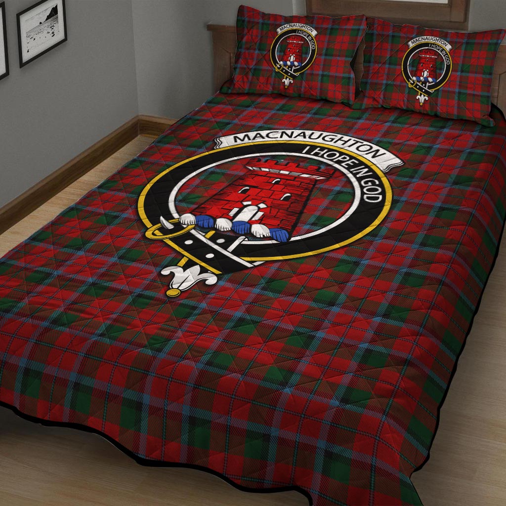 MacNaughton (McNaughton) Tartan Quilt Bed Set with Family Crest - Tartan Vibes Clothing