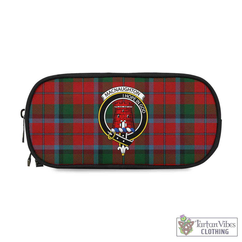 Tartan Vibes Clothing MacNaughton Tartan Pen and Pencil Case with Family Crest