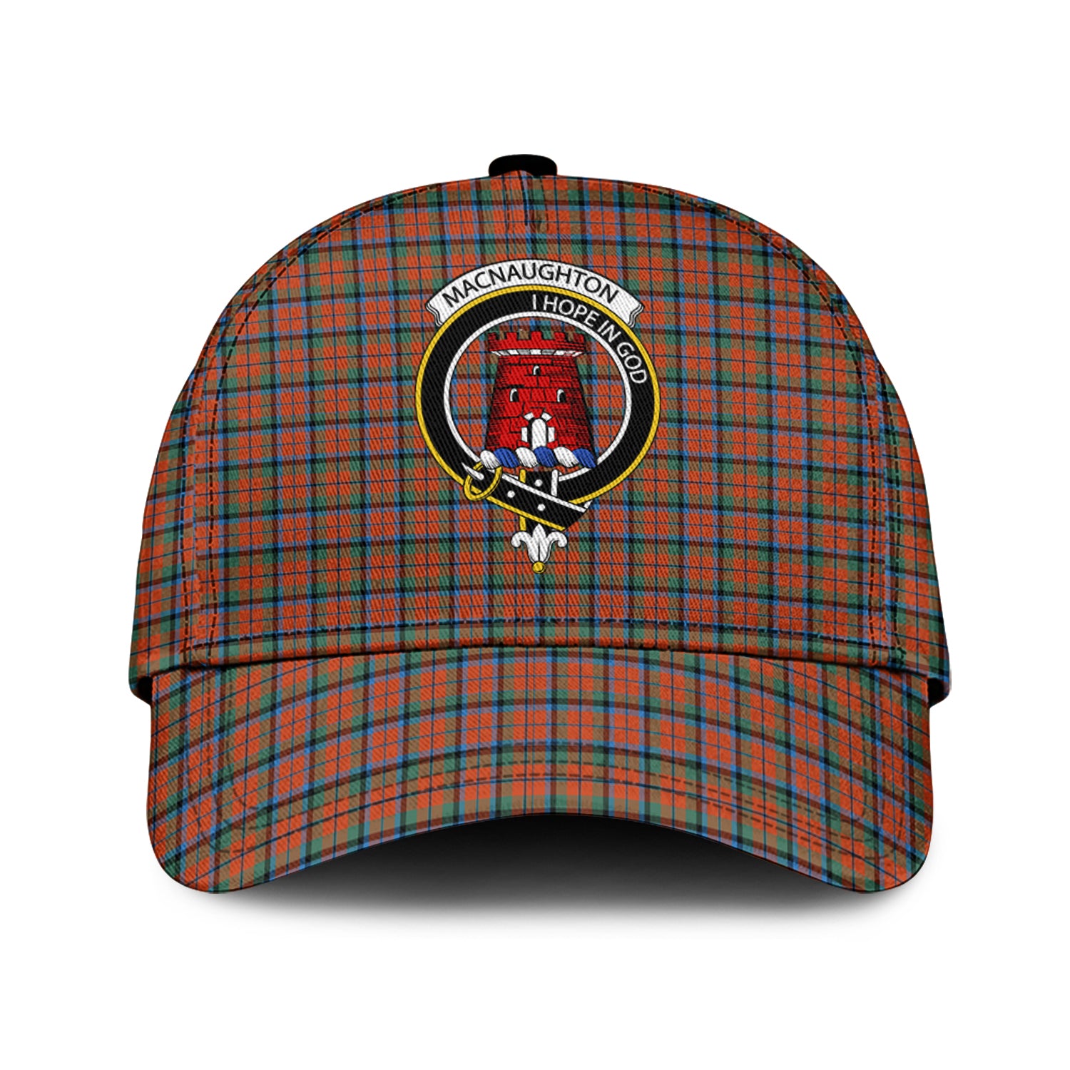 MacNaughton Ancient Tartan Classic Cap with Family Crest Classic Cap Universal Fit - Tartan Vibes Clothing