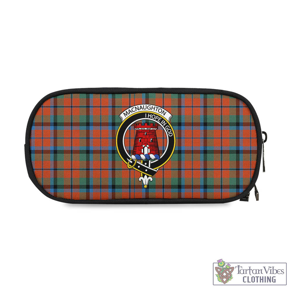 Tartan Vibes Clothing MacNaughton Ancient Tartan Pen and Pencil Case with Family Crest