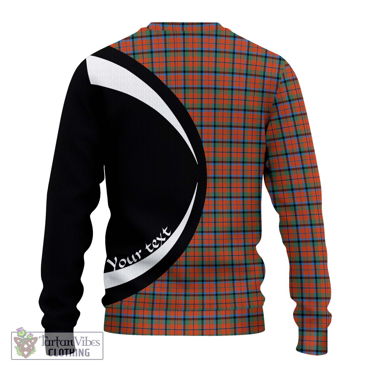 MacNaughton Ancient Tartan Knitted Sweater with Family Crest Circle Style - Tartan Vibes Clothing