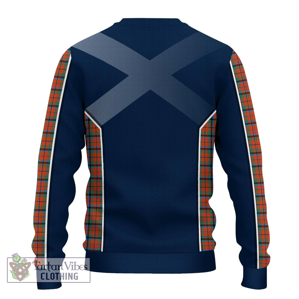 MacNaughton Ancient Tartan Knitted Sweater with Family Crest and Lion Rampant Vibes Sport Style - Tartan Vibes Clothing