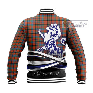 MacNaughton Ancient Tartan Baseball Jacket with Alba Gu Brath Regal Lion Emblem