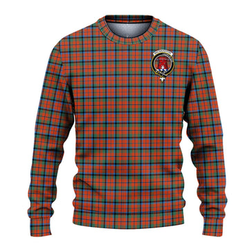 MacNaughton Ancient Tartan Ugly Sweater with Family Crest