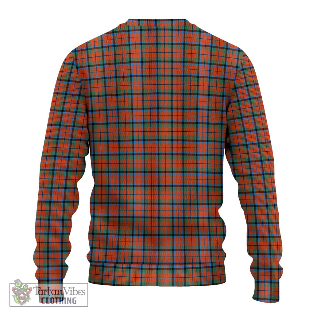 MacNaughton Ancient Tartan Knitted Sweater with Family Crest DNA In Me Style - Tartanvibesclothing Shop