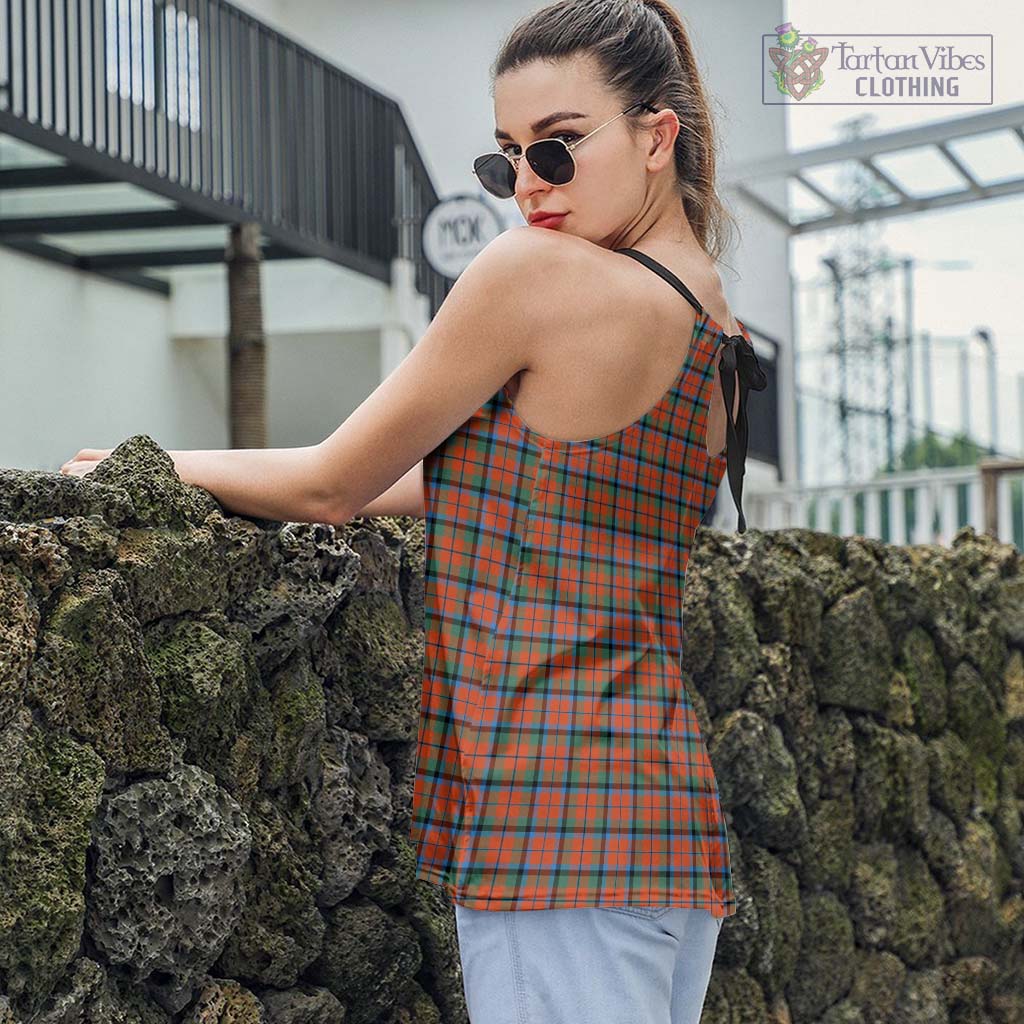 Tartan Vibes Clothing MacNaughton Ancient Tartan Loose Halter Neck Camisole