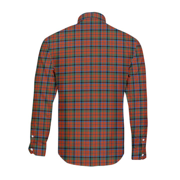 MacNaughton Ancient Tartan Long Sleeve Button Up Shirt with Family Crest