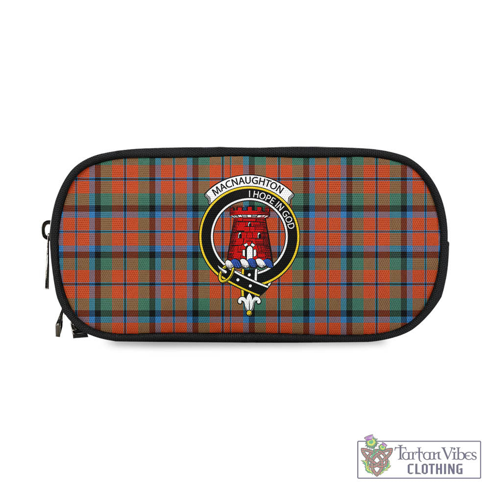 Tartan Vibes Clothing MacNaughton Ancient Tartan Pen and Pencil Case with Family Crest