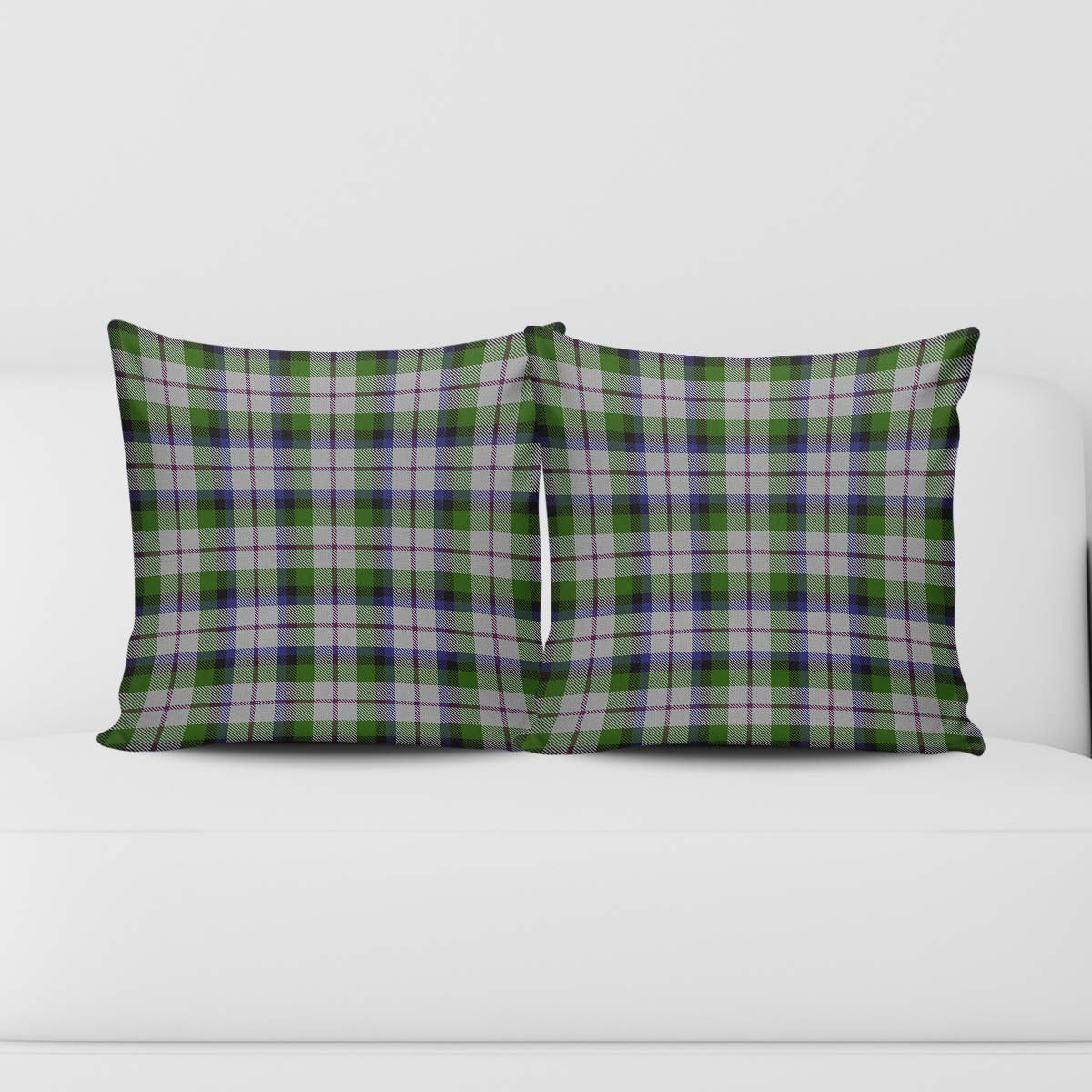 MacNaughton Dress Tartan Pillow Cover Square Pillow Cover - Tartanvibesclothing