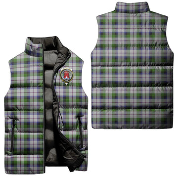 MacNaughton Dress Tartan Sleeveless Puffer Jacket with Family Crest